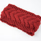 Acrylic Thick Wool Knitted Headband Diagonally Crossed Hair Accessories For Women