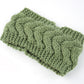 Acrylic Thick Wool Knitted Headband Diagonally Crossed Hair Accessories For Women