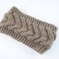 Acrylic Thick Wool Knitted Headband Diagonally Crossed Hair Accessories For Women