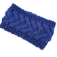 Acrylic Thick Wool Knitted Headband Diagonally Crossed Hair Accessories For Women