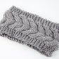 Acrylic Thick Wool Knitted Headband Diagonally Crossed Hair Accessories For Women