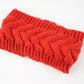 Acrylic Thick Wool Knitted Headband Diagonally Crossed Hair Accessories For Women