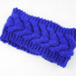 Acrylic Thick Wool Knitted Headband Diagonally Crossed Hair Accessories For Women