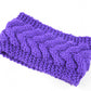 Acrylic Thick Wool Knitted Headband Diagonally Crossed Hair Accessories For Women