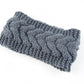 Acrylic Thick Wool Knitted Headband Diagonally Crossed Hair Accessories For Women