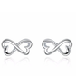 Eternity Heart Stud Earrings Fashion Jewelry for Girls Women Gift Accessories