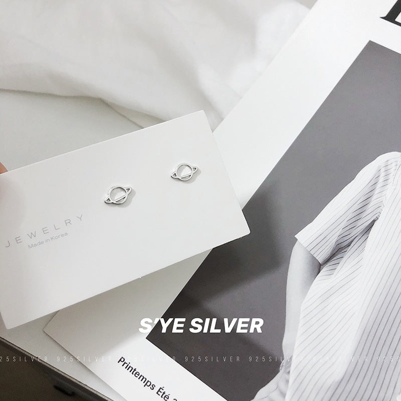 Planet Stud Earrings Fashion Jewelry for Girls Women Gift Accessories