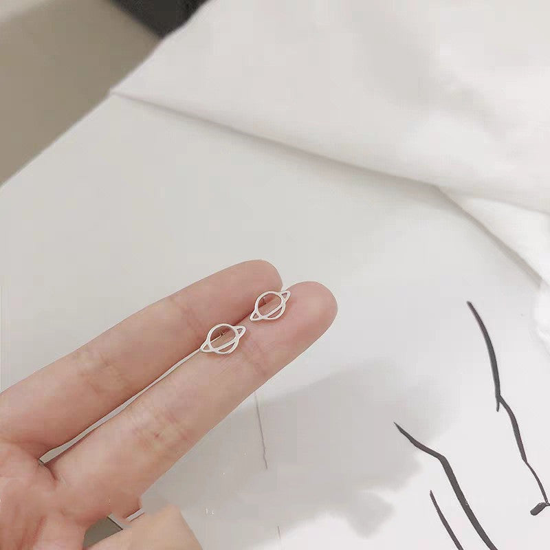 Planet Stud Earrings Fashion Jewelry for Girls Women Gift Accessories