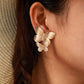 Textured Butterflies Dangle Earrings Jewelry Accessories Girls Fashion Accessory