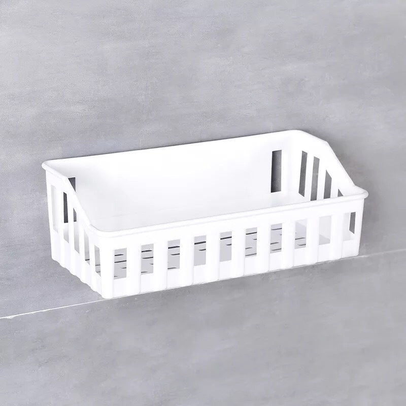 Bathroom Wall Hanging Storage Basket Kitchen Wall Suction Storage Organizer