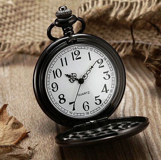 Retro Double-Sided Light Quartz Pocket Watch