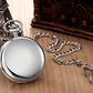 Retro Double-Sided Light Quartz Pocket Watch