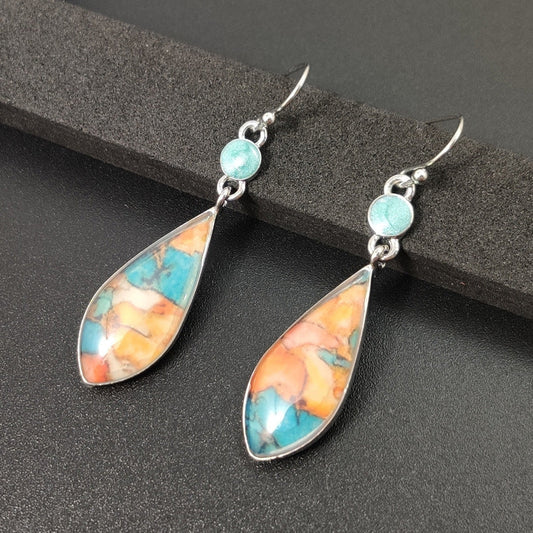 Colorful Ocean Sand Color Gift for Her Earrings Dangle Women Fashion Jewelry