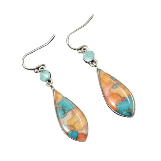 Colorful Ocean Sand Color Gift for Her Earrings Dangle Women Fashion Jewelry