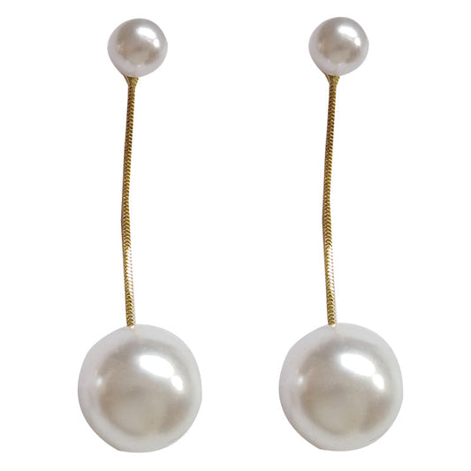 Simple Imitation Pearl Drop Earrings Cute Dangle Earrings Women Jewelry Gift for Her