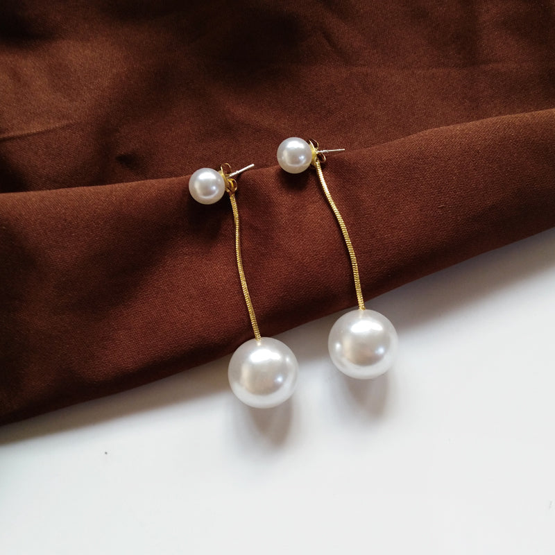 Simple Imitation Pearl Drop Earrings Cute Dangle Earrings Women Jewelry Gift for Her