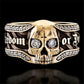 Gothic Punk Ring For Men Retro Skeleton Devil Male Ring Stainless Steel Skull Hip Hop Jewelry Creativity Gift