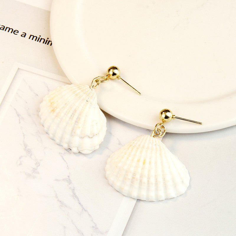 Shell Design Dangle Earrings Cute Summer Earring Jewelry Gift for Her