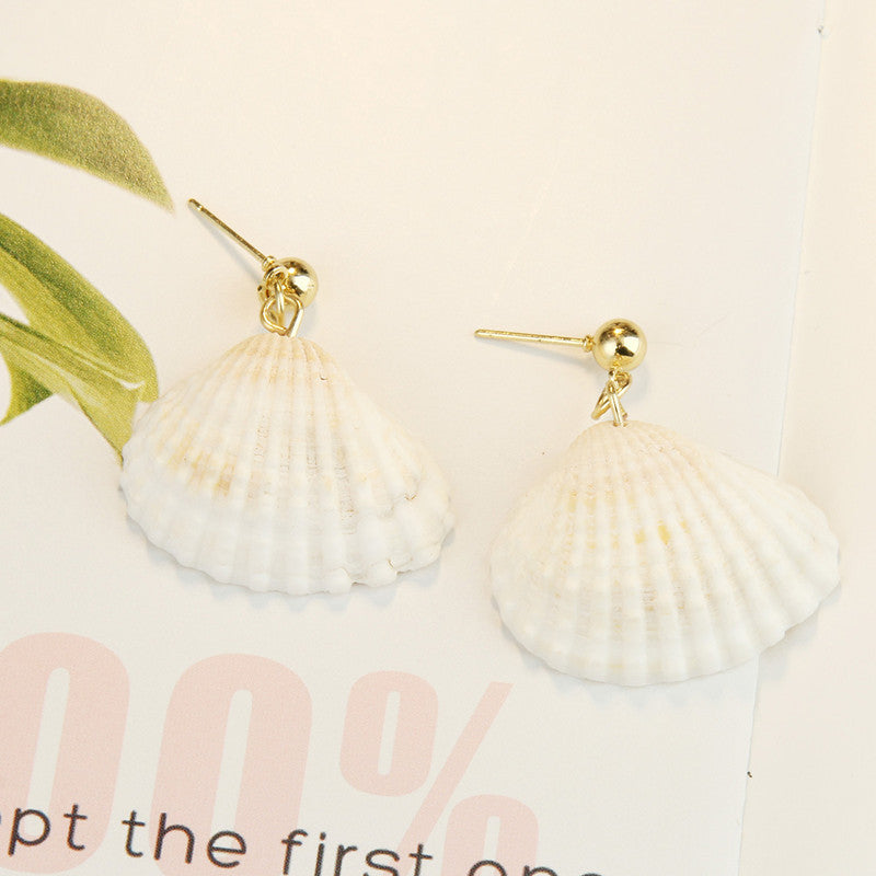 Shell Design Dangle Earrings Cute Summer Earring Jewelry Gift for Her