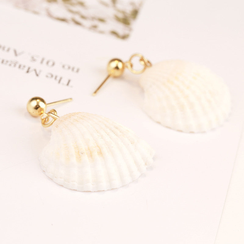 Shell Design Dangle Earrings Cute Summer Earring Jewelry Gift for Her