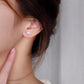 Silver Earrings Four-leaf Clover Earrings Female Personality Temperament Korean Simple Wild Earrings