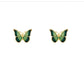 Green Butterfly Stud Earrings for Girls Women Stud Jewelry Gift Accessories