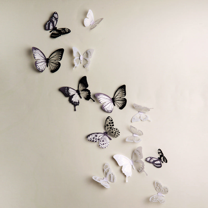 Household Color Butterfly Three-dimensional Wall Sticker