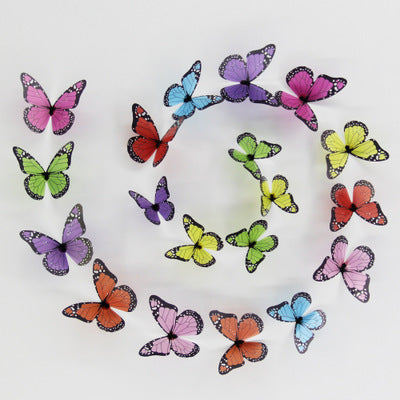 Household Color Butterfly Three-dimensional Wall Sticker