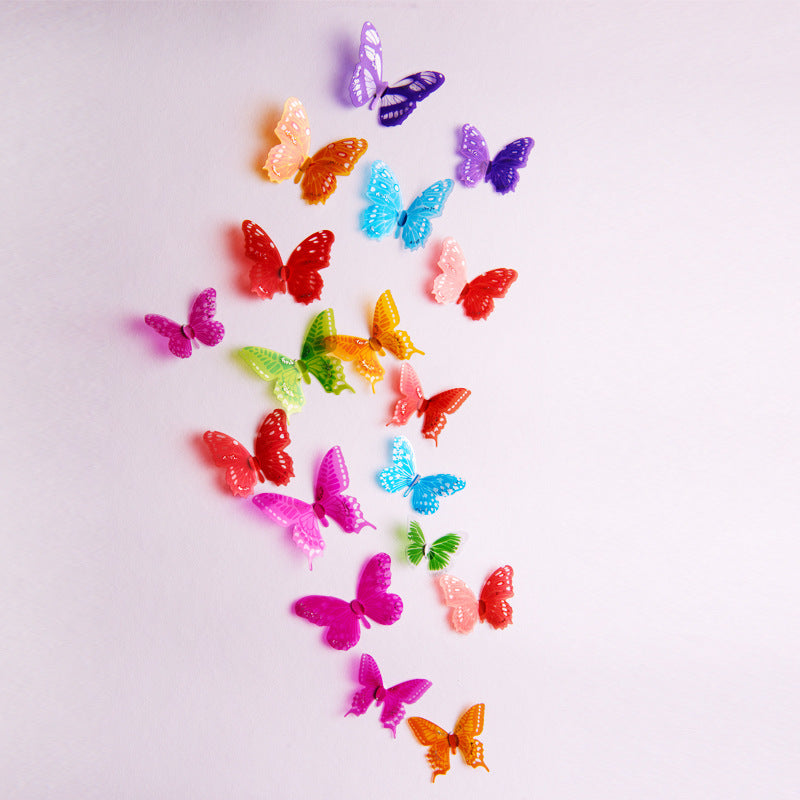 Household Color Butterfly Three-dimensional Wall Sticker