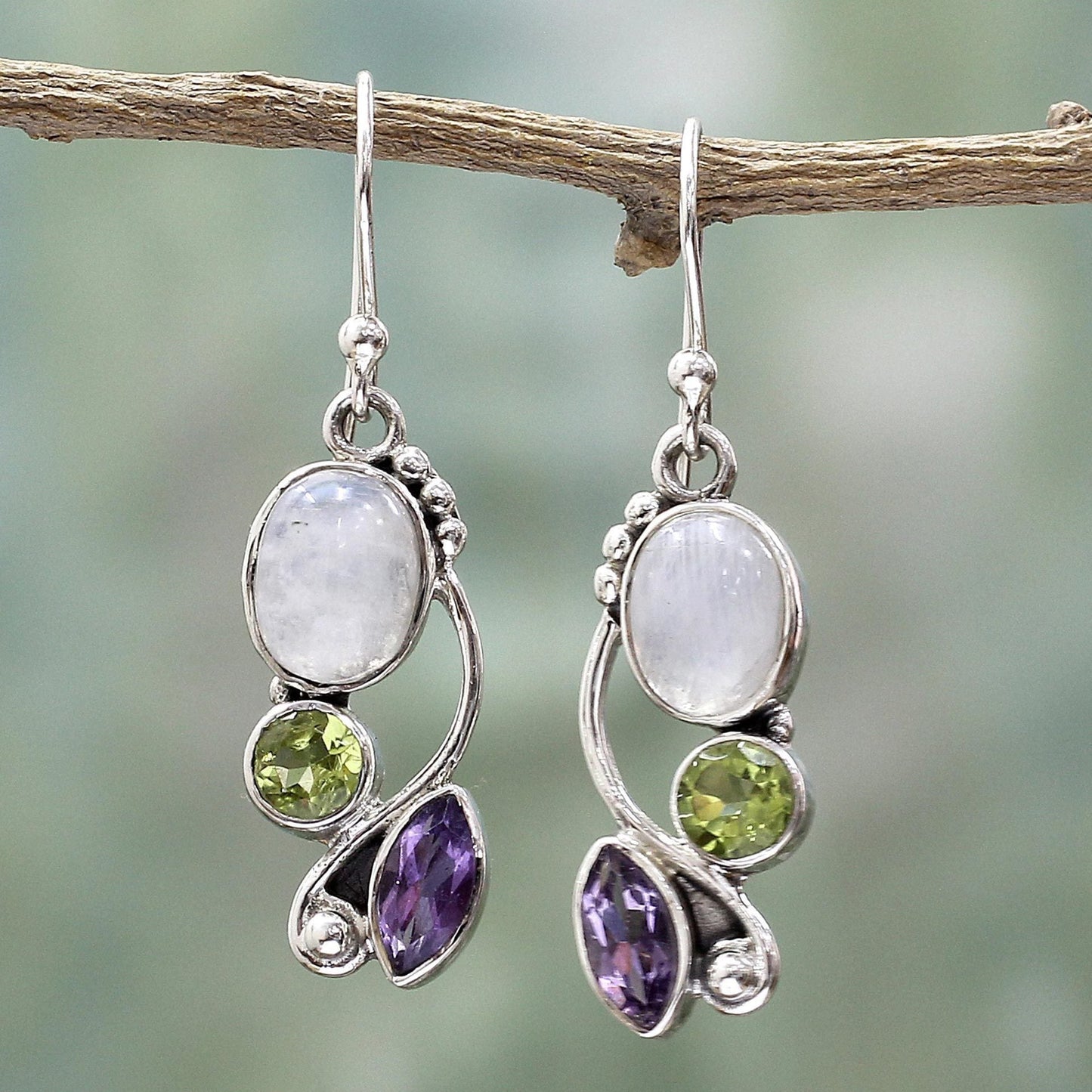 Multicolor Vintage Stone Design Gift Earrings Dangle Women Fashion Jewelry Jewellery