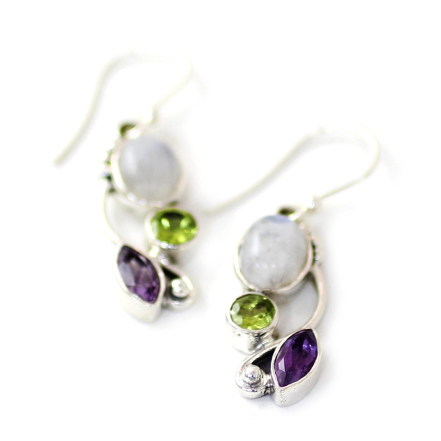 Multicolor Vintage Stone Design Gift Earrings Dangle Women Fashion Jewelry Jewellery