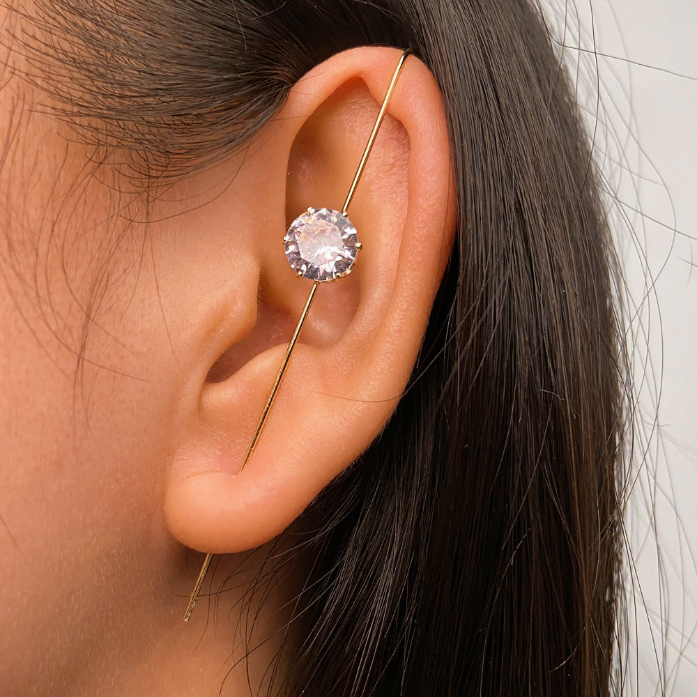 Temperament Cold Wind Piercing Ear Acupuncture Ring