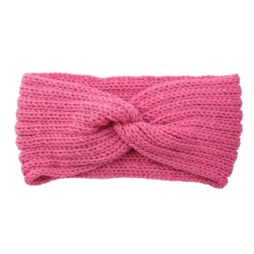 Knitted Cross Headband Ear Protection Braided Headband