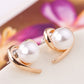 Love Pearl Stud Earrings Women Charm Stud Jewelry Birthday Holiday Gifts