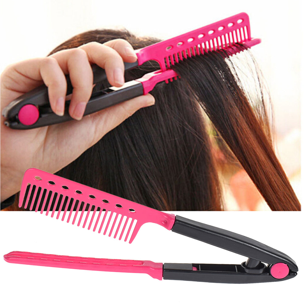 V-shaped clip messy hair comb