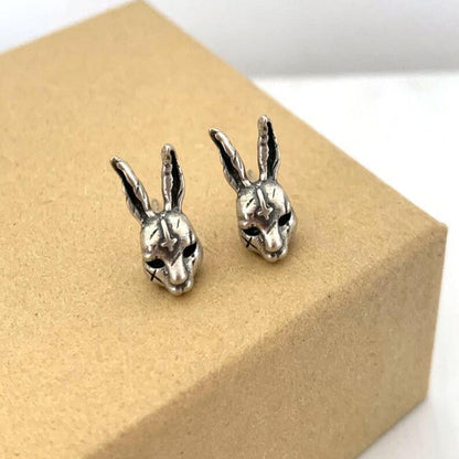 Punk Rabbit Stud Earrings Women Jewelry Mom Gift Everyday Wear Earrings