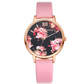 High Quality Fashion Leather Strap Rose Gold Women Watch Casual Love Heart Quartz Wrist Watch Women Dress Ladies Luxury Watches