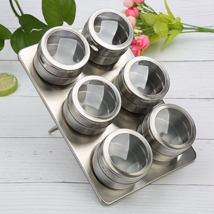 Visible stainless steel spice jar