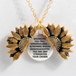 Sunflower Double-layer Lettering Necklace