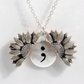 Sunflower Double-layer Lettering Necklace