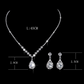 Brilliant Full Diamond Zircon Drop Necklace