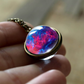 Nebula Galaxy Double Sided Pendant Necklace