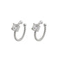 1pair Buckle Stud Earrings Women Jewelry Mom Gift Everyday Wear Earrings
