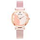 Women's cat watch bracelet set