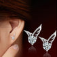Wings Rhinestone Stud Earrings for Women Girls Fashion Earrings Piercing Jewelry