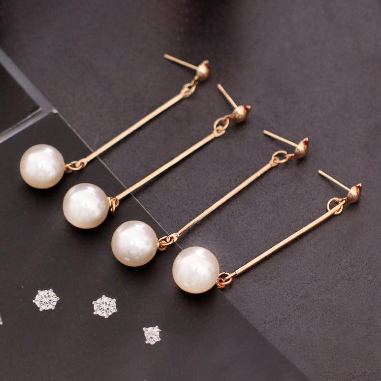 Imitation Pearl Pendant Dangle Fashion Drop Earrings Women Girls Ear Studs