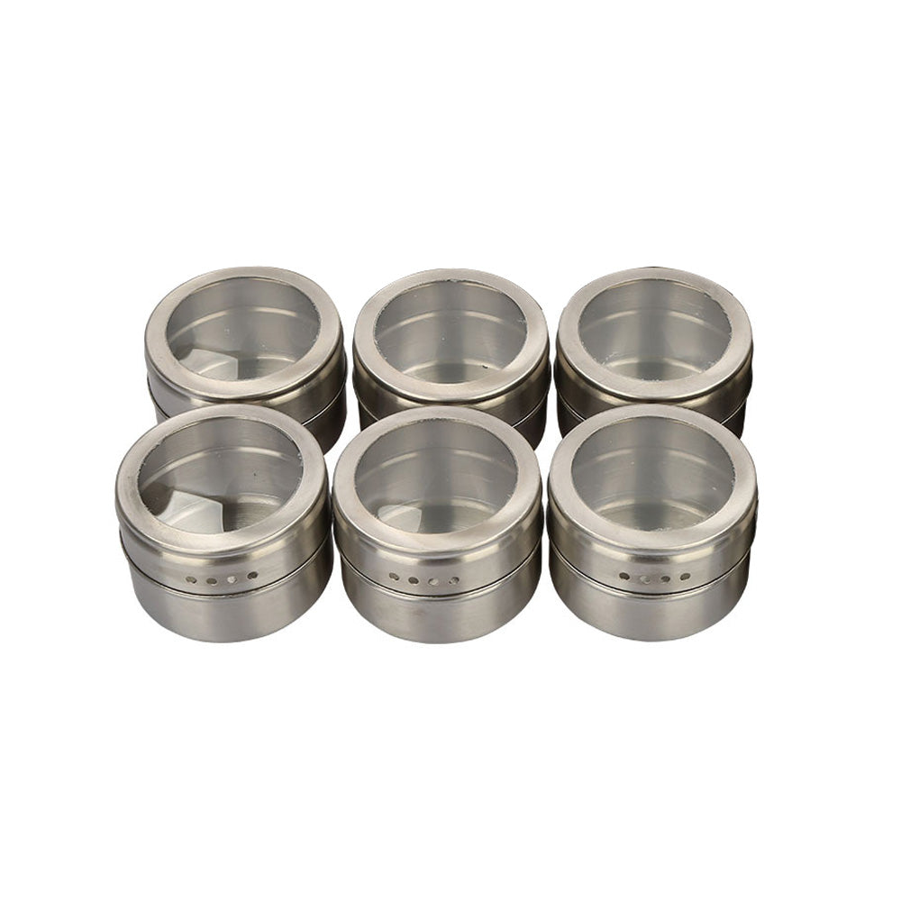 Visible stainless steel spice jar