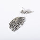 Crystal Peacock Design Ear Stud Earrings Dangle Women Fashion Jewelry Gift for