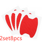 4pcs / set of door stickers carbon fiber scratch-resistant car handle stickers