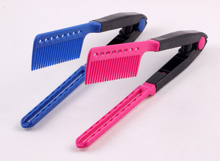 V-shaped clip messy hair comb